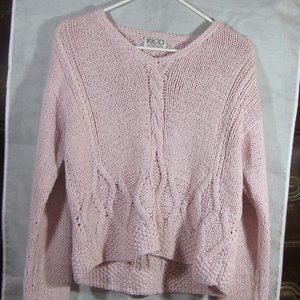 Rico Light Pink Knitted Sweater Size Medium